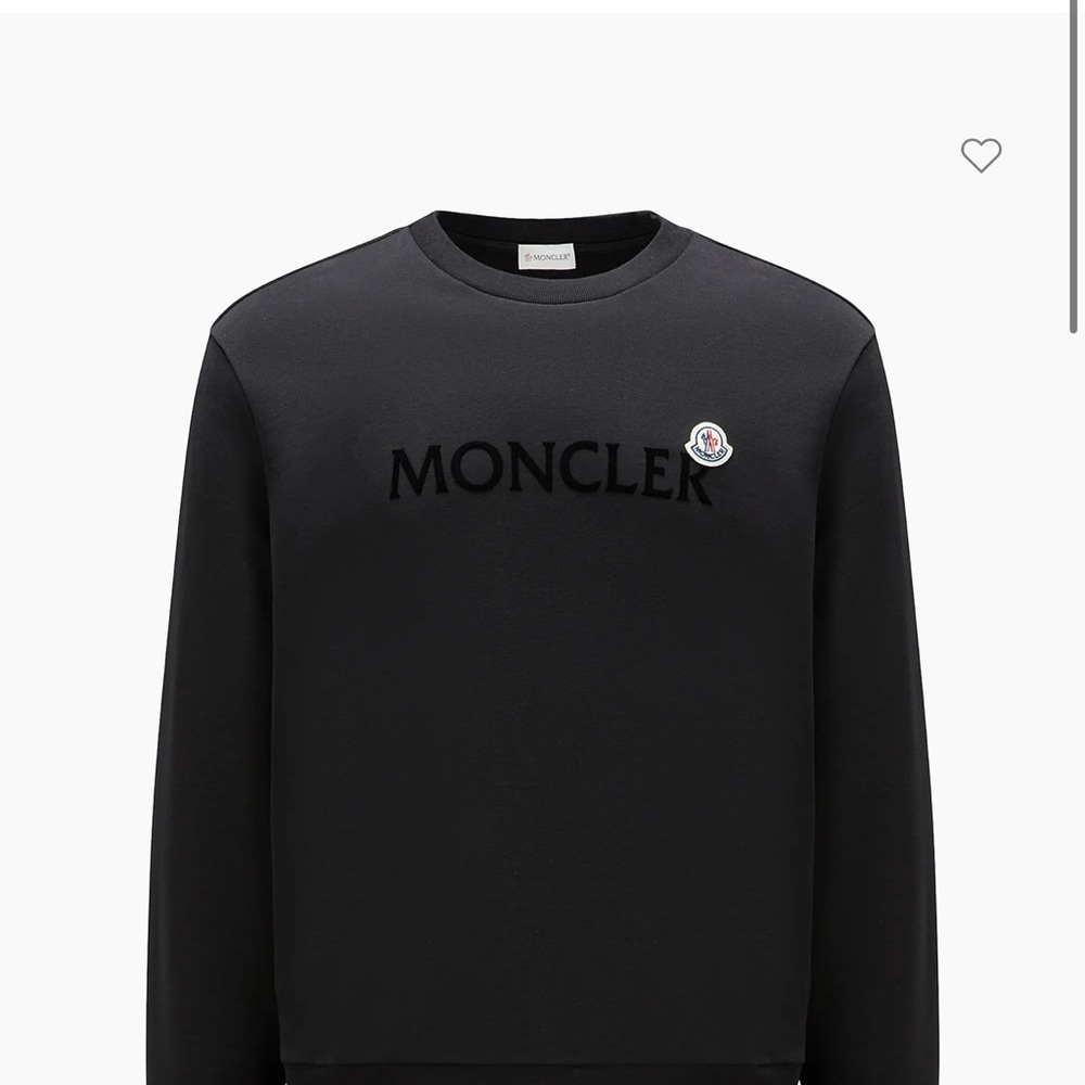 Moncler Classic Black Crewneck Sweater